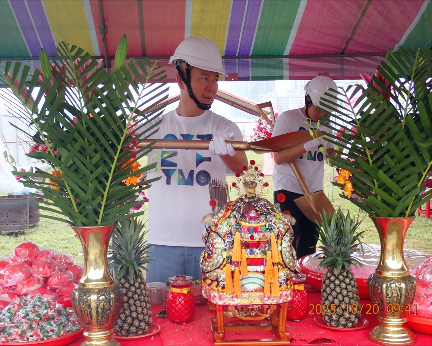 Groundbreaking for the YUIMOM ALIVE BLUE SKY Construction Office, in collaboration with Mitsubishi Estate Co.